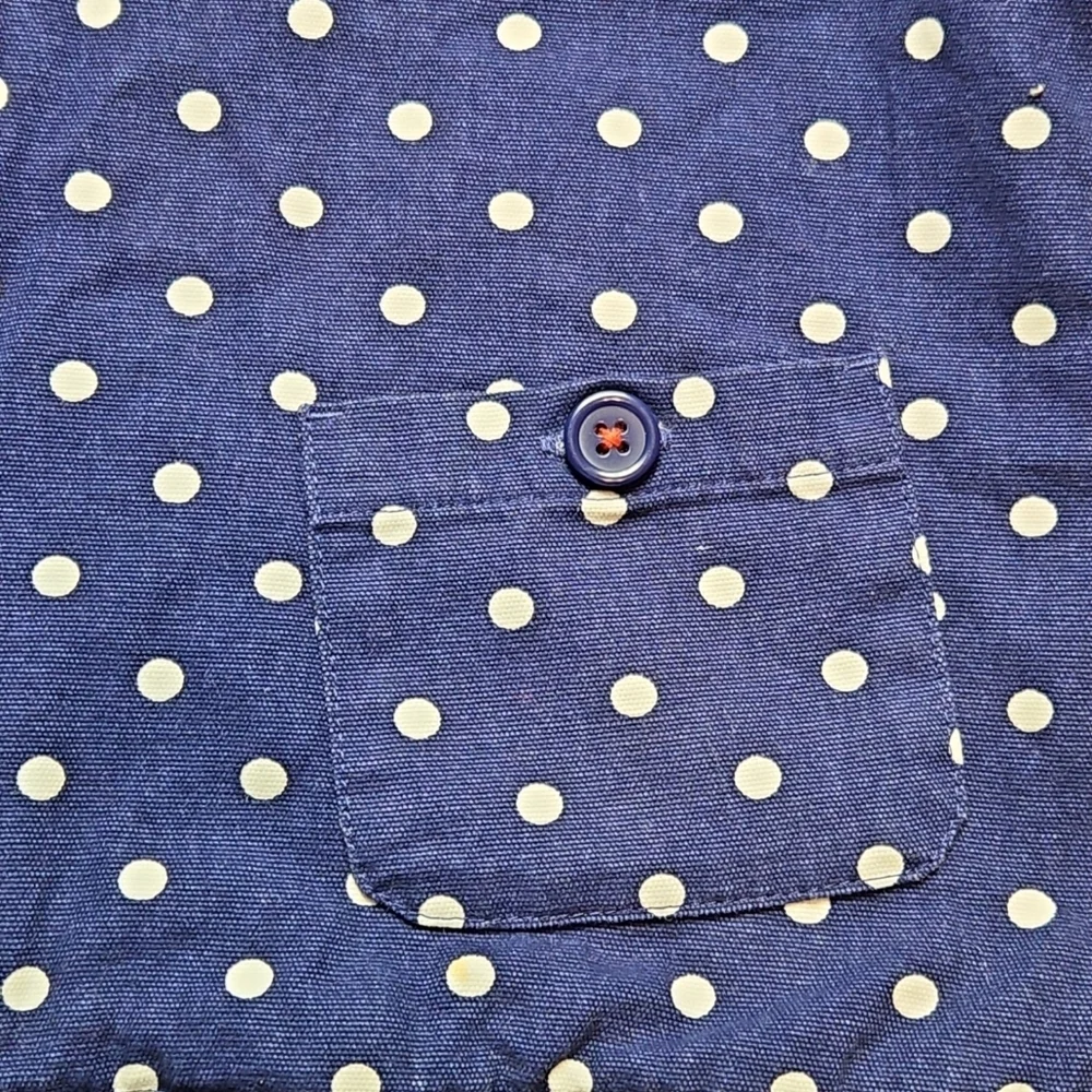 Gymboree Girls Toddler Polka Dot Hooded Jacket Blue Size 4T/5T